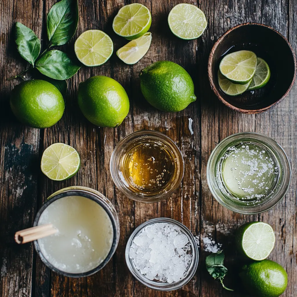 Ingredients to make Skinny Margaritas Healthier