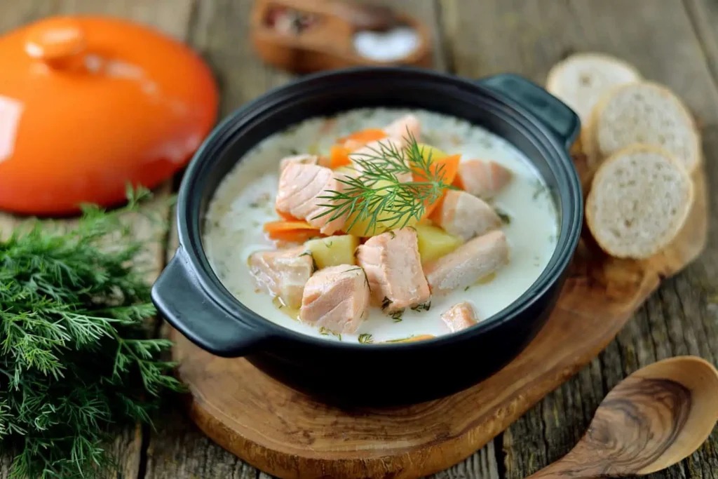 salmon soup recipe